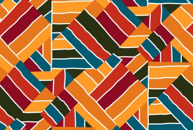 Soyut Geometrik Desen üretken hesaplama sanatı çizimi