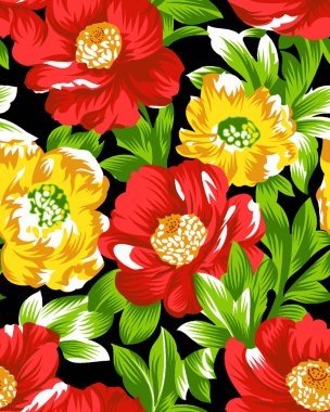 Çiçeklerle kusursuz desen