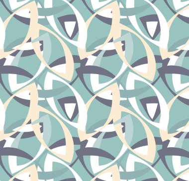 Geometrik şekilli kusursuz desen vektör çizimi