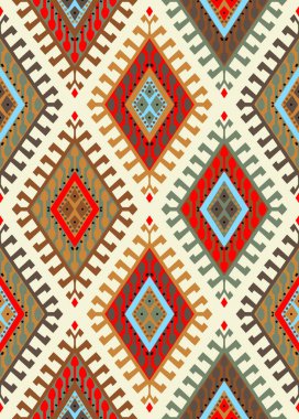 Amerikan Hint süslemesinin kusursuz deseni.