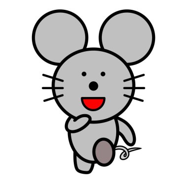 an illustration of running mouse