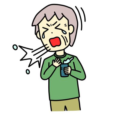 İçkiyle boğulan yaşlı bir adamın resmi.