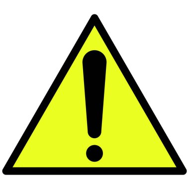 bir uyarı işareti çizimi