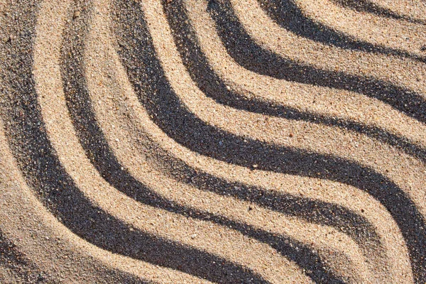 Wavy Pattern Natural Beach Sand Background Summer Designs —  Fotos de Stock