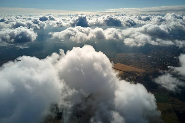 Dünya Nın Yüksek Irtifasındaki Hava Manzarası Yağmur Fırtınasından Önce Oluşan — Stok fotoğraf