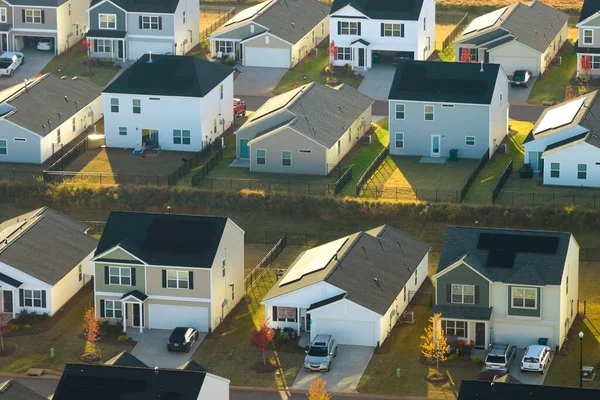 Aerial View Tightly Packed Homes South Carolina Residential Area New — Stock Photo, Image