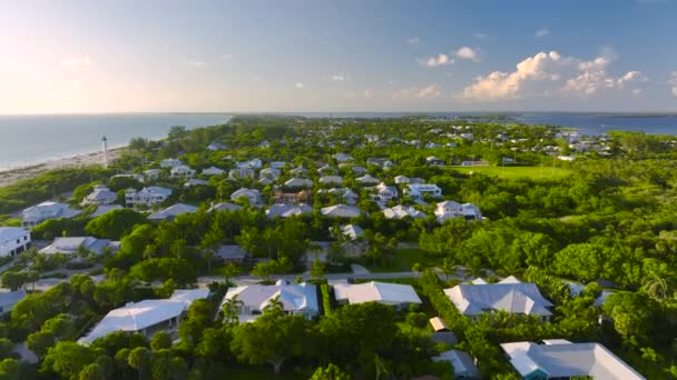 Florida Nın Güneybatısındaki Gasparilla Adası Ndaki Boca Grande Kasabasındaki Pahalı — Stok video