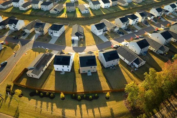 Αεροφωτογραφία Των Σφιχτά Συσκευασμένων Σπιτιών Στη Νότια Καρολίνα Κατοικημένη Περιοχή — Φωτογραφία Αρχείου