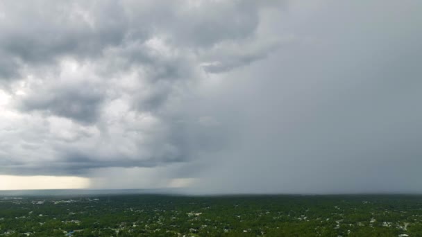 Landschaft Dunkler Bedrohlicher Wolken Stürmischen Himmel Vor Schwerem Gewitter Über — Stockvideo