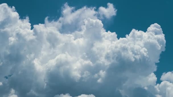 Time Lapse White Fluffy Cumulonimbus Σύννεφα Που Σχηματίζονται Πριν Από — Αρχείο Βίντεο