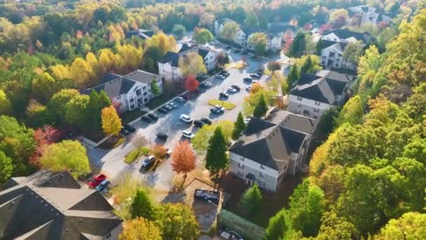 Aerial View American Apartment Buildings South Carolina Residential Area New — Stock Video