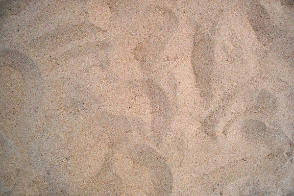 Vista Piatta Superficie Sabbia Gialla Pulita Che Copre Spiaggia Sul — Foto Stock