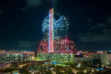Broward County, Güney Florida 'daki Hollywood unban şehir manzarası..