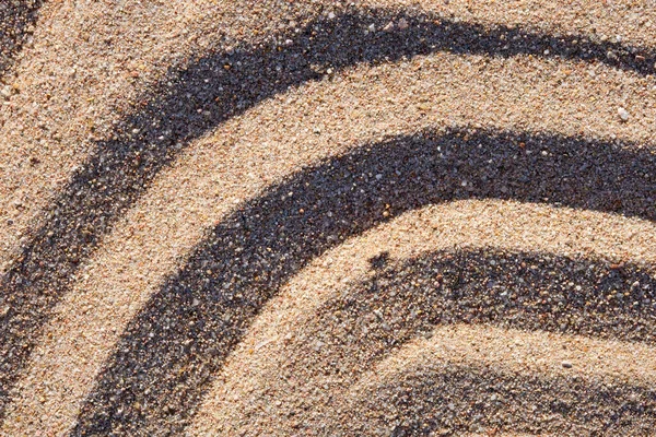 Wavy Pattern Natural Beach Sand Background Summer Designs — Stock Photo, Image