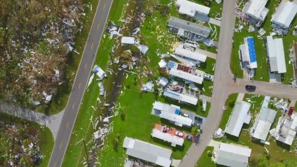 허리케인 플로리다의 지역에 집들을 했습니다 자연재해 — 비디오