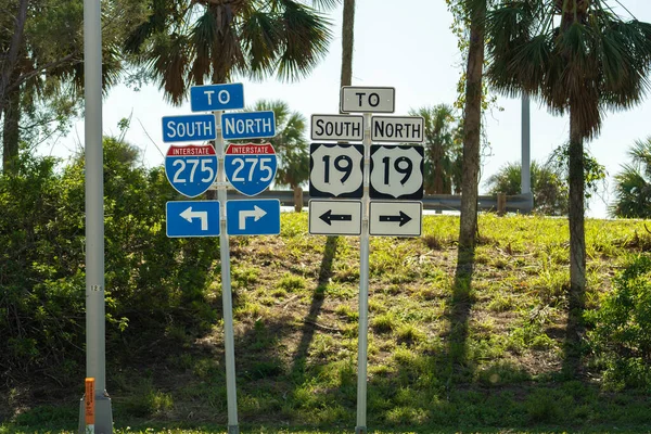 플로리다의 지역을 운행하는 고속도 275 표지판 — 스톡 사진