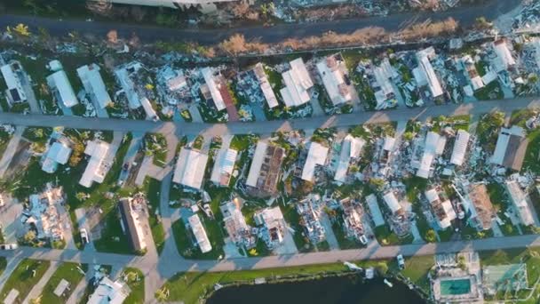 플로리다 지역에서 허리케인 이안이 지나간 심하게 되었습니다 자연재해 — 비디오