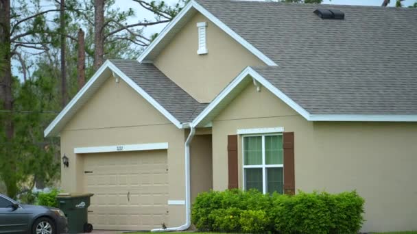 Amerikanisches Einfamilienhaus Florida Immobilien Süden Der Usa — Stockvideo