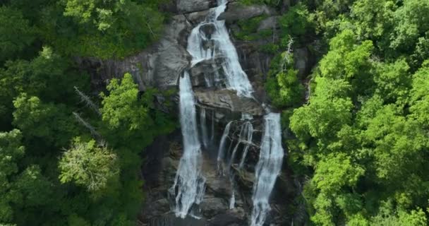 Whitewater Falls Nantahala National Forest Carolina Norte Eua Bela Paisagem — Vídeo de Stock