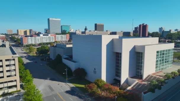 Architektura Miasta Columbia Południowej Karolinie Widok Budynki Biurowe Mieszkalne Amerykańskim — Wideo stockowe