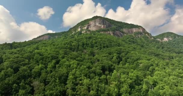Paesaggio Aereo Chimney Rock North Carolina Blue Ridge Mountains Stati — Video Stock
