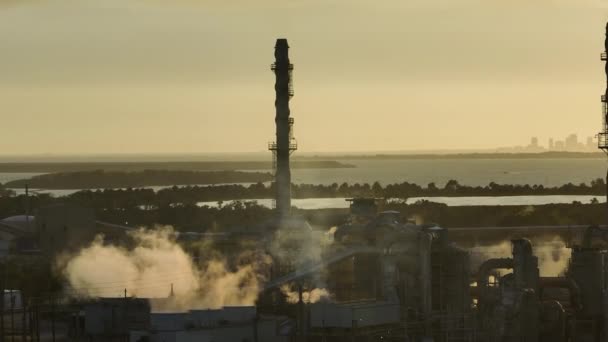 Mosaic Riverview Plant Tampa Florida Fabbrica Manipolazione Lavorazione Fosfati Impianto — Video Stock