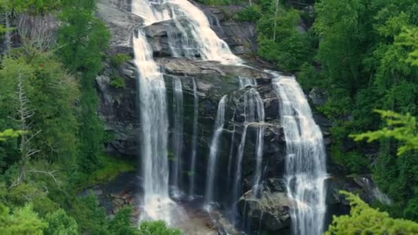 Whitewater Falls Nella Nantahala National Forest Carolina Del Nord Usa — Video Stock