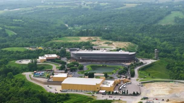 Museu Réplica Arca Noahs Parque Temático Ark Encounter Williamstown Kentucky — Vídeo de Stock