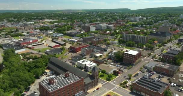 Stará Historická Městská Architektura Severovýchodě Usa Pohled Shora Scranton Pennsylvania — Stock video