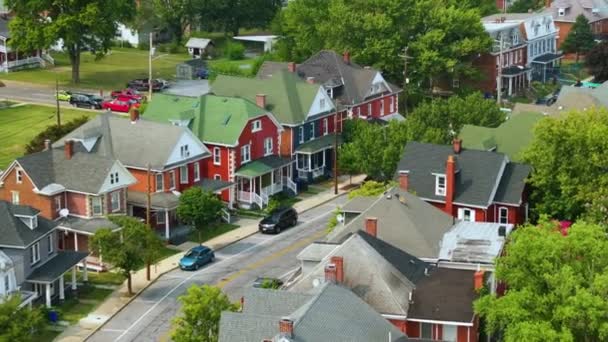 Blick Von Oben Auf Die Historische Stadt Hagerstown Maryland Historisches — Stockvideo