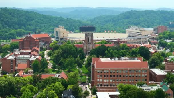 Architektur Der Tennessee University Der Altstadt Von Knoxville Panoramablick Auf — Stockvideo