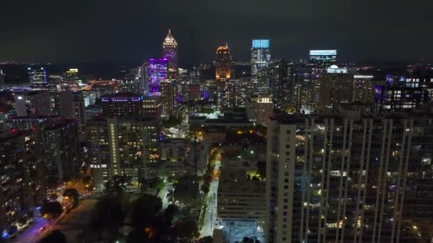 Mrakodrapy Budovy Centru Města Atlanta Gruzii Usa Americká Megapolis Obchodní — Stock video
