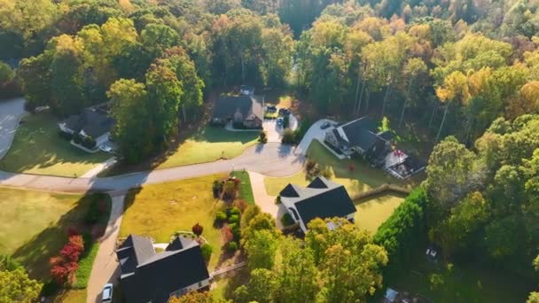 사우스 캐롤라이나 지역의 노란색 사이에 값비싼 주거용 위에서 바라본다 미국의 — 비디오