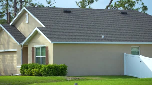 Obecný Rodinný Americký Soukromý Dům Floridě Nemovitosti Jižních Usa — Stock video