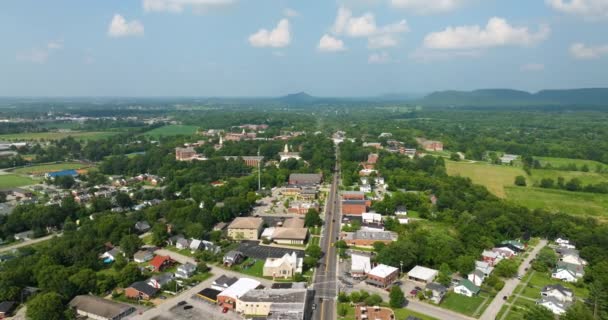 Kentucky Deki Eski Tarihi Kasaba Berea Nın Tarihi Amerikan Mimarisi — Stok video