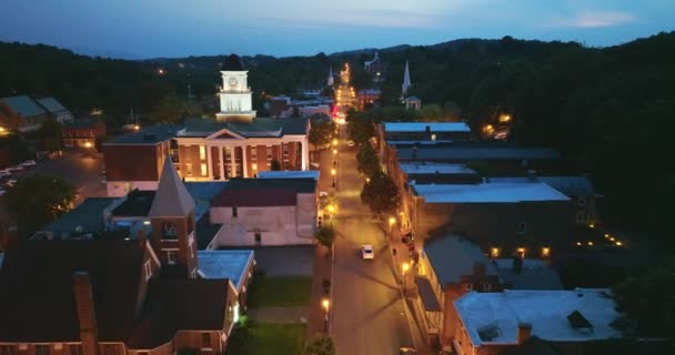 Old Historic Town Architecture Usa View Jonesborough Old Small Town — Stock Video