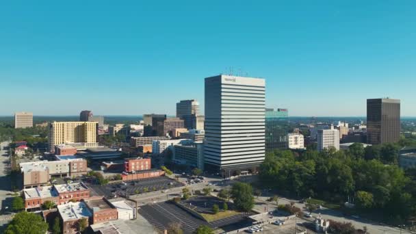 Centrala Arkitektur Columbia Stad South Carolina Utsikt Över Kontors Och — Stockvideo