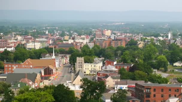 Historisk Amerikansk Arkitektur Hagerstown Gamla Historiska Staden Maryland Usa Stadsbild — Stockvideo