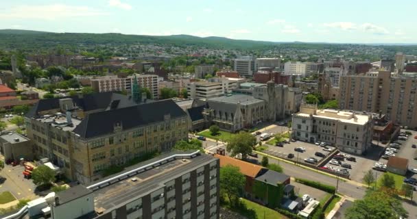 Historische Amerikaanse Architectuur Van Scranton Oude Historische Stad Pennsylvania Verenigde — Stockvideo