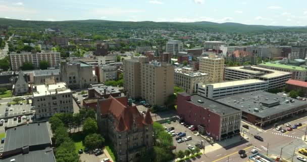 Historische Amerikanische Stadtarchitektur Scranton Alte Stadt Lackawanna County Pennsylvania — Stockvideo
