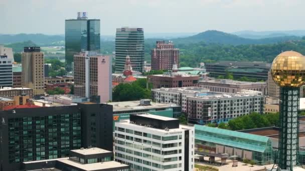 Paisaje Urbano Del Centro Ciudad Knoxville Estado Tennessee Estados Unidos — Vídeos de Stock
