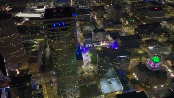 Downtown District Van Tampa Stad Florida Verenigde Staten Helder Verlichte — Stockvideo