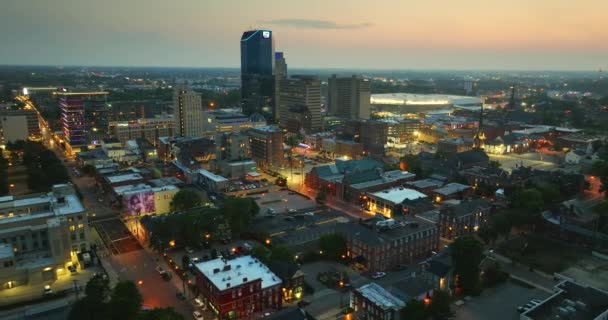 Pemandangan Perkotaan Distrik Pusat Kota Lexington Negara Bagian Kentucky Amerika — Stok Video