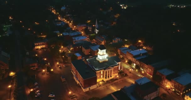 Edificio Corte Del Condado Washington Courthouse Square Centro Jonesborough Tennessee — Vídeos de Stock