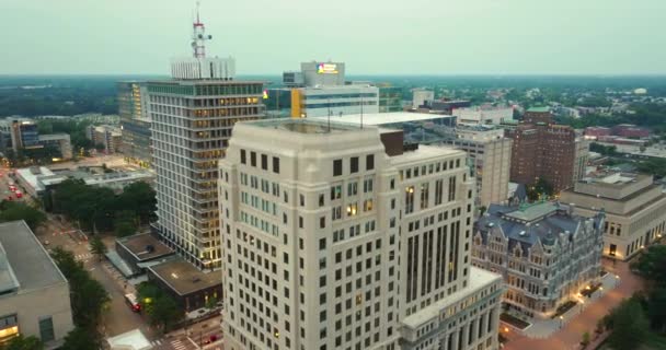 里士满维吉尼亚市中心的城市建筑 高楼商业区天际线全景 — 图库视频影像
