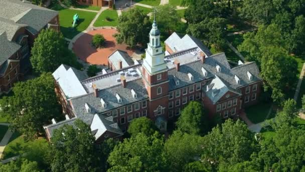 Береа Кентукки Вид Сверху Draper Hall Исторических Зданиях Кампуса Колледжа — стоковое видео