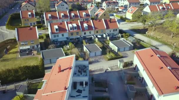Appartement Linkoping Zweden Familiewoningen Een Rustige Buurt Ontwikkeling Van Onroerend — Stockvideo