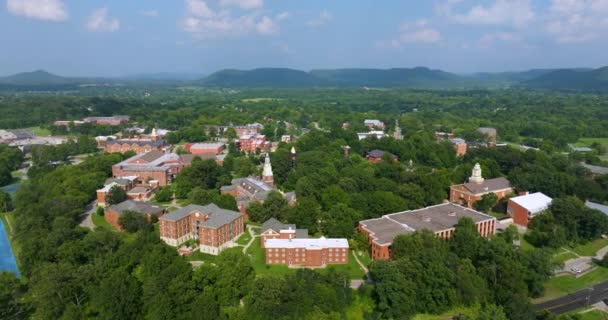 Bereo Kentucky Pohled Shora Berea College Historických Budov Kampusu Americké — Stock video