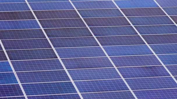 Photovoltaik Module Auf Solardächern Von Geschäftsgebäuden Florida Zur Erzeugung Sauberer — Stockvideo