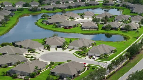 Residential Homes Suburban Sprawl Development North Port Floride Maisons Privées — Video